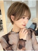 似合わせカット/ショートボブ/ミルティーベージュ