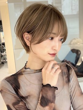 ロンドブルーム 天神大名店(Lond Bloom) 似合わせカット/ショートボブ/ミルティーベージュ