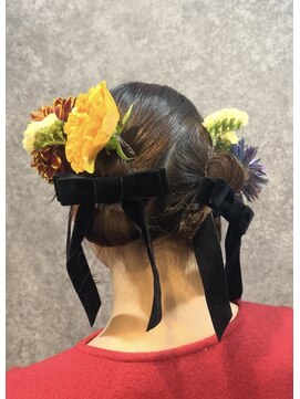 ココア(cocoa) タイトリボンヘアセット