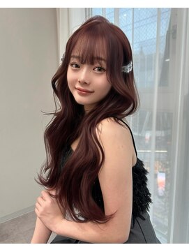 ボタン ハカタ(VOTAN hakata) 博多/天神/ダブルカラー/レッド/顔周りカット/韓国ヘア