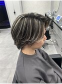 メンズハイライトメッシュセンターパートハイトーン成増
