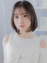 モッズヘア 上尾西口店(mod's hair) 透けバング前下がり切りっぱなし黒髪ミニボブa上尾20代30代40代