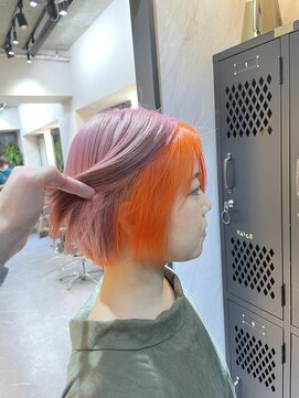 ヴァイス 渋谷店(VAICE) フェイスフレーミング/オレンジ/ピンク