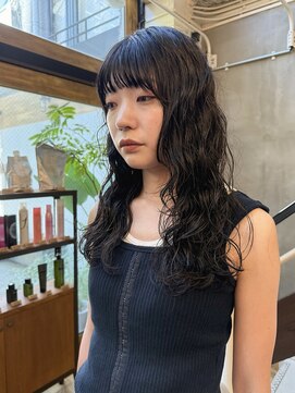 マッシュ 北堀江(MASHU) 簡単スタイリング ウルフレイヤーパーマ