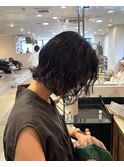 ボブ×パーマ