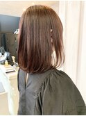 福山市美容院Caary 柔らかラベンダーブラウンカラー 20代 30代