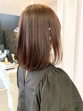 キャアリー(Caary) 福山市美容院Caary 柔らかラベンダーブラウンカラー 20代 30代