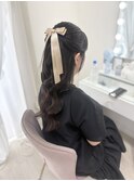 ハーフアップ