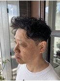 アップバングパーマ