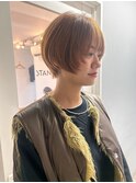 ショート/レイヤー／ベージュ