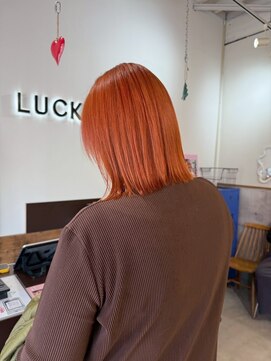 ラック 津田沼(LUCK) オレンジカラーケアブリーチ