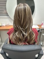 イルダバイグラッシー センター北(iluda by glassi)&nbsp;華やか◎かきあげロング×ハイライト［高倉］