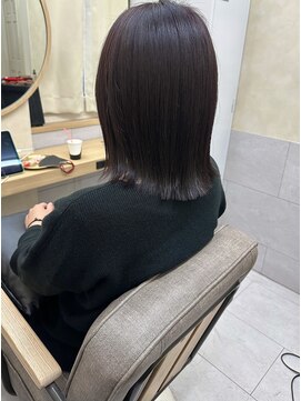 フレームプラス 天王寺あべの店(FRAME+) 縮毛矯正ピンクカラー