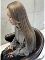 アジールヘア 東上野店(agir hair) ブリーチ毛でも艶感再現!艶髪グレージュで大人ヘア 【上野駅】