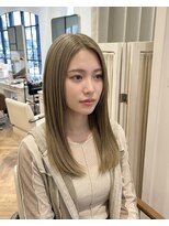 ハーツオオサカ(HE:ARTS OSAKA)&nbsp;ハイトーンオリーブベージュブリーチカラー