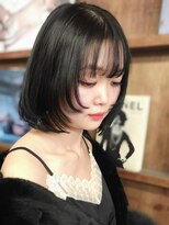 ブロック ジャポン(bloc japon)&nbsp;ロマンティックマッシュボブこなれミディ暗めカラーグレージュ