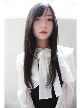 アズグロウ エクラ(AS GROW 'eclat) 暗髪ストレートロング