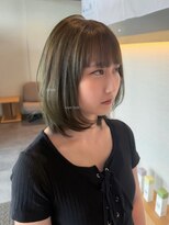 結び(musubi) オリーブグレージュ×レイヤーボブ