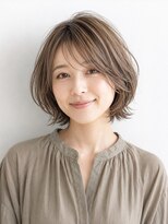 ソレイユカラー トヨカワ(SOLEIL COLOR TOYOKAWA)&nbsp;ショートボブ透明感ニュアンスグレージュ立体感ハイライト