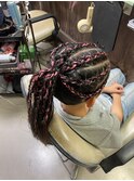 ピンクエクステ入り、コンロー、ダンススタイル