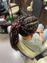 ヘアースペース 練馬店(hair space COCO)&nbsp;ピンクエクステ入り、コンロー、ダンススタイル
