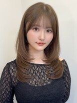アビー(ABBEY3)&nbsp;顔まわり顔周り前髪カットミディアムレイヤーロングレイヤー