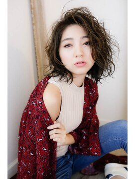 ロロネー 梅田(Lolonois) 【Lolonois梅田】大人パーマボブ（藤岡なおき）