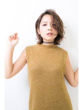 ボンヌーベル 【Bonne Nouvelle】ラフ束感ショートボブ×無造作くせパーマ