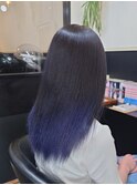 グラデーション×青紫