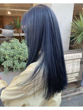 ドゥニカ(donica) ネイビーブルー/ネイビー/ストレートロング/20代30代