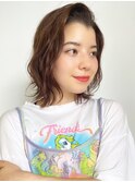 【morio 原宿】前髪なしパーマ　外ハネミディアム　宮本