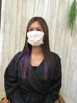 ビューティーサロンみさき ビビッドインナーカラー