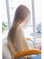 デビュー ヘアーメイク&nbsp;ロングスタイル　ホワイトベージュ