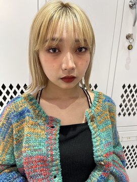 ロンドルーチェ 心斎橋(Lond luce) ダークアッシュ/ミディアムレイヤーカット［髪質改善/縮毛矯正］