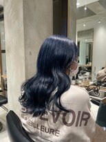 ヘアサロン ガリカ 表参道(hair salon Gallica) 【miko】透明感地毛風ブルーブラック/寒色カラー/韓国風ロング