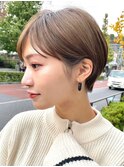 30代40代大人女性/前髪ありショートボブ/ショートヘア/髪質改善