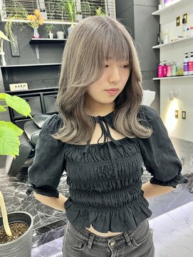 チュダック(ChuDuck) 韓国風《グレージュ》ブリーチ/ケアブリーチ/ダブルカラー