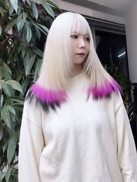 イエナ 渋谷(IENA) ホワイトデザインカラー ダブルカラー、ブリーチ、ハイトーン