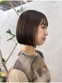 黒髪小顔ワンレンネビージュボブルフ新宿20代【Anzu】▲