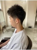MEN’SHAIRアッシュブラックマッシュショート