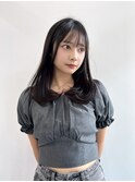 ブリーチ 学割 オリーブベージュ レイヤーカット リタッチ