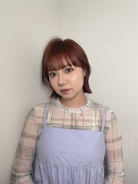 シェノン 表参道(CHAINON) 明るめピンクブラウン×レイヤーボブ