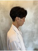 ニュアンスパーマ　カルマパーマ　センターパート