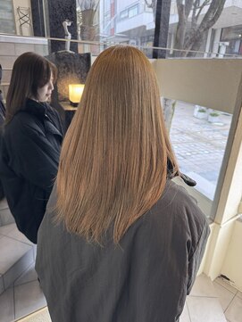 ジュール 金沢(Joule) ブリーチなしダブルカラー/オリーブベージュ/レイヤーカット