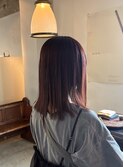 ブリーチ無しレッドカラー