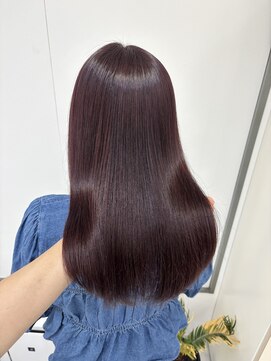 アイズ 横浜(IS) 【KAZUKI指名】縮毛矯正×ピンクラベンダー♪