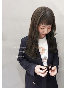 スターアンドプラネッツ あべのフープ店(STAR&PLANETS) オン眉×オリーブカラー