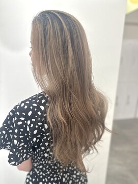 ラベスト バイ セロ 池袋本店(LOVEST by CERO) バレイヤージュカラー　ベージュ