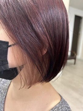 ダリー 円山店(Dali) ボルドーとピンクのなじみコントラストカラー☆