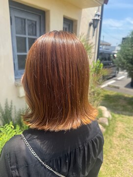 2席のみの美容室 アナイス(Anaiss) ミディアムヘア/デザインカラー/フェイスフレーミング/蟹江